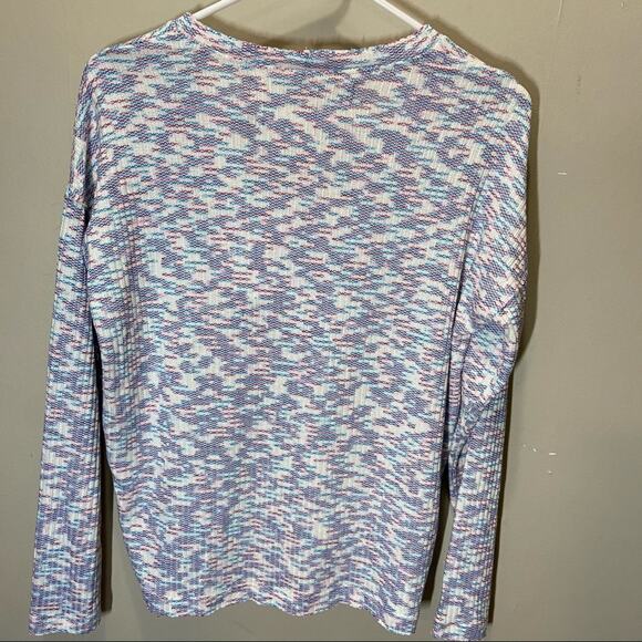 CodeXMode Space Dye Sweater Rainbow Pastel Aztec Ribbed Marled XS NWT - Picture 5 of 5